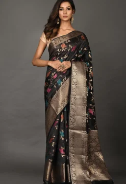 Banarasi Silk Saree in Black