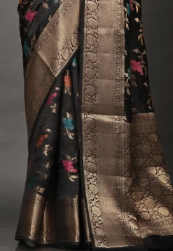 Banarasi Silk Saree in Black