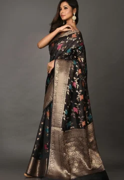 Banarasi Silk Saree in Black