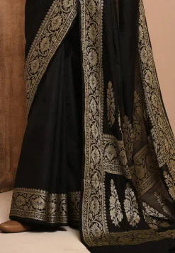 Banarasi Silk Saree in Black