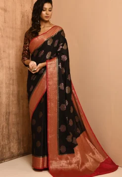 Banarasi Silk Saree in Black