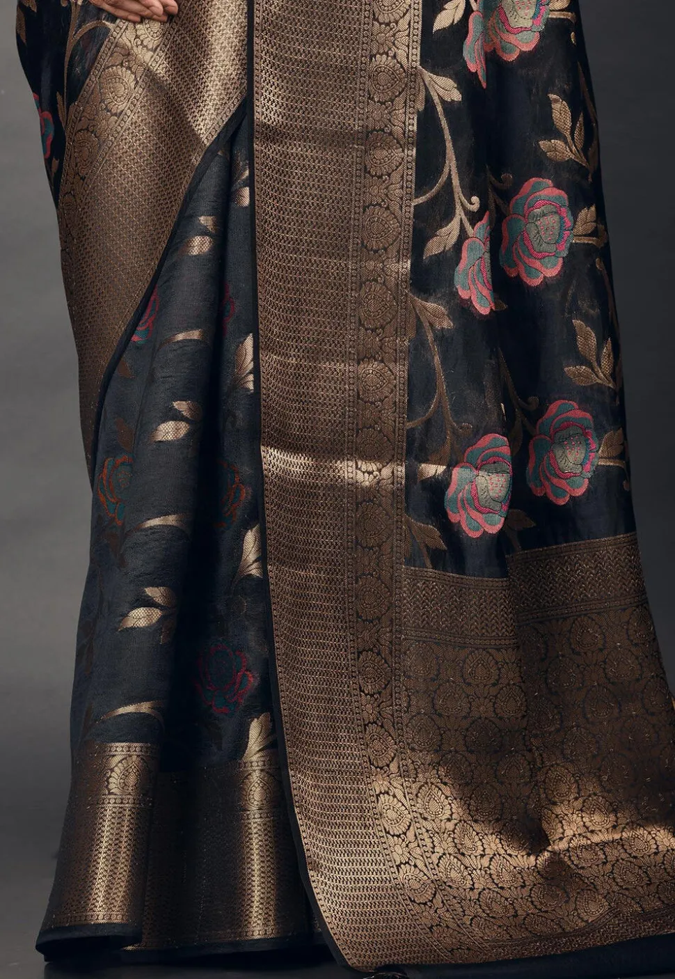 Banarasi Silk Saree in Black