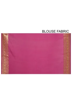 Banarasi Silk Saree in Fuchsia