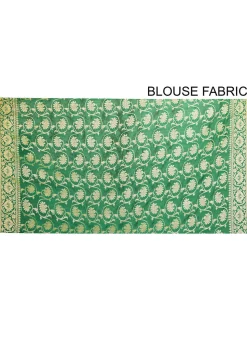 Banarasi Silk Saree in Green