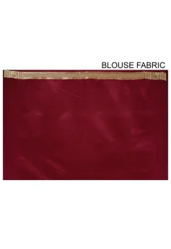 Banarasi Silk Saree in Maroon