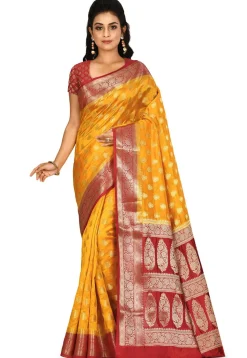 Banarasi Silk Saree in Mustard