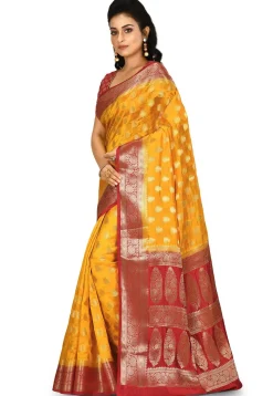 Banarasi Silk Saree in Mustard