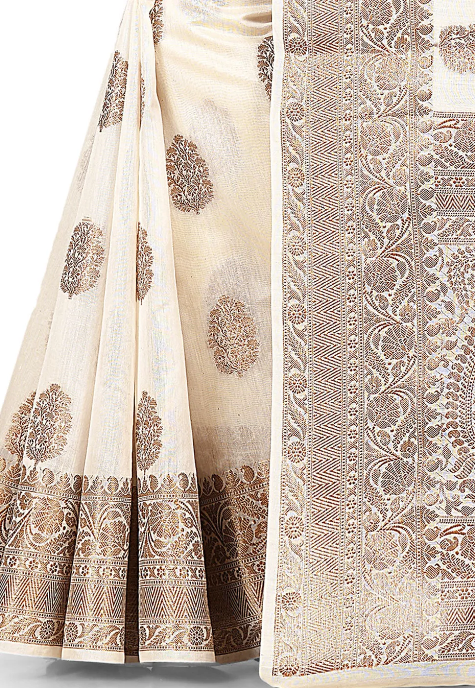 Banarasi Silk Saree in Off White