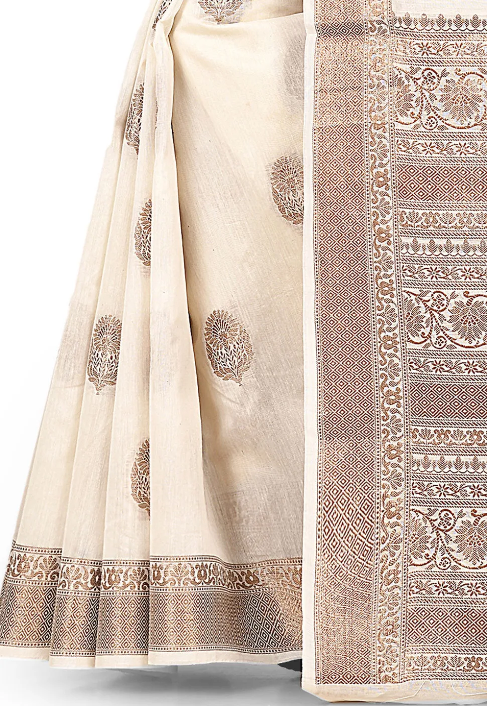 Banarasi Silk Saree in Off White