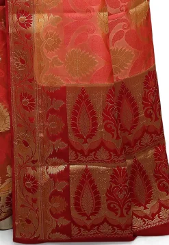 Banarasi Silk Saree in Peach