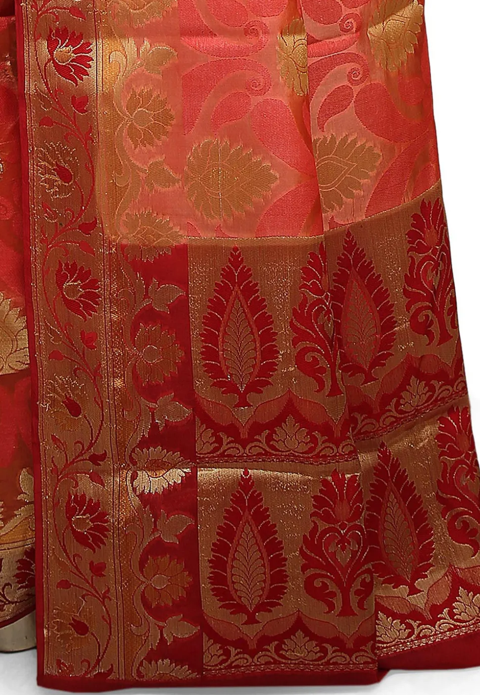 Banarasi Silk Saree in Peach