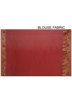 Banarasi Silk Saree in Peach