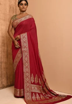 Banarasi Silk Saree in Red