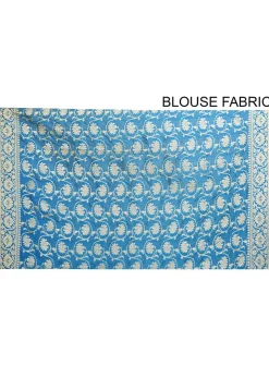 Banarasi Silk Saree in Sky Blue