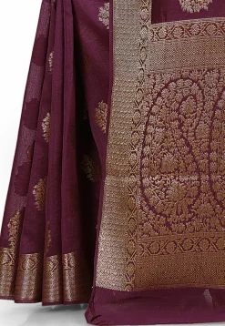 Banarasi Silk Saree in Violet