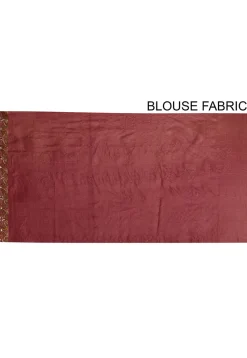 Banarasi Tussar Silk Saree in Maroon