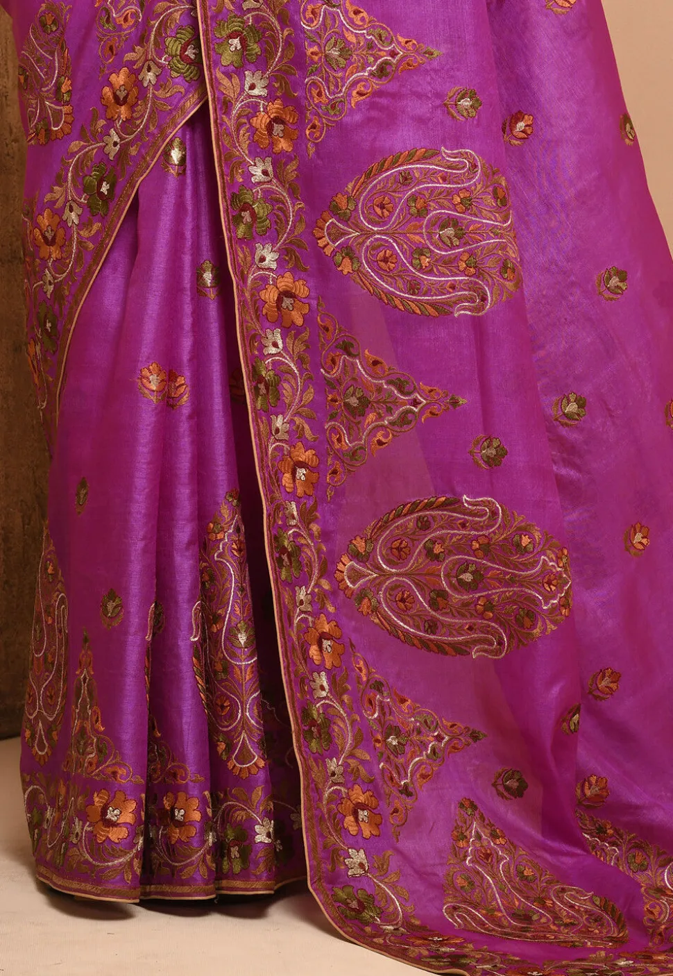 Banarasi Tussar Silk Saree in Pink