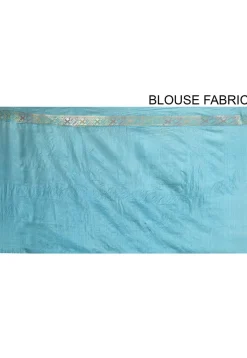 Banarasi Tussar Silk Saree in Sky Blue