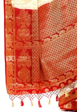 Bangalore Silk Saree in Cream