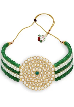 Beaded Choker Necklace Set