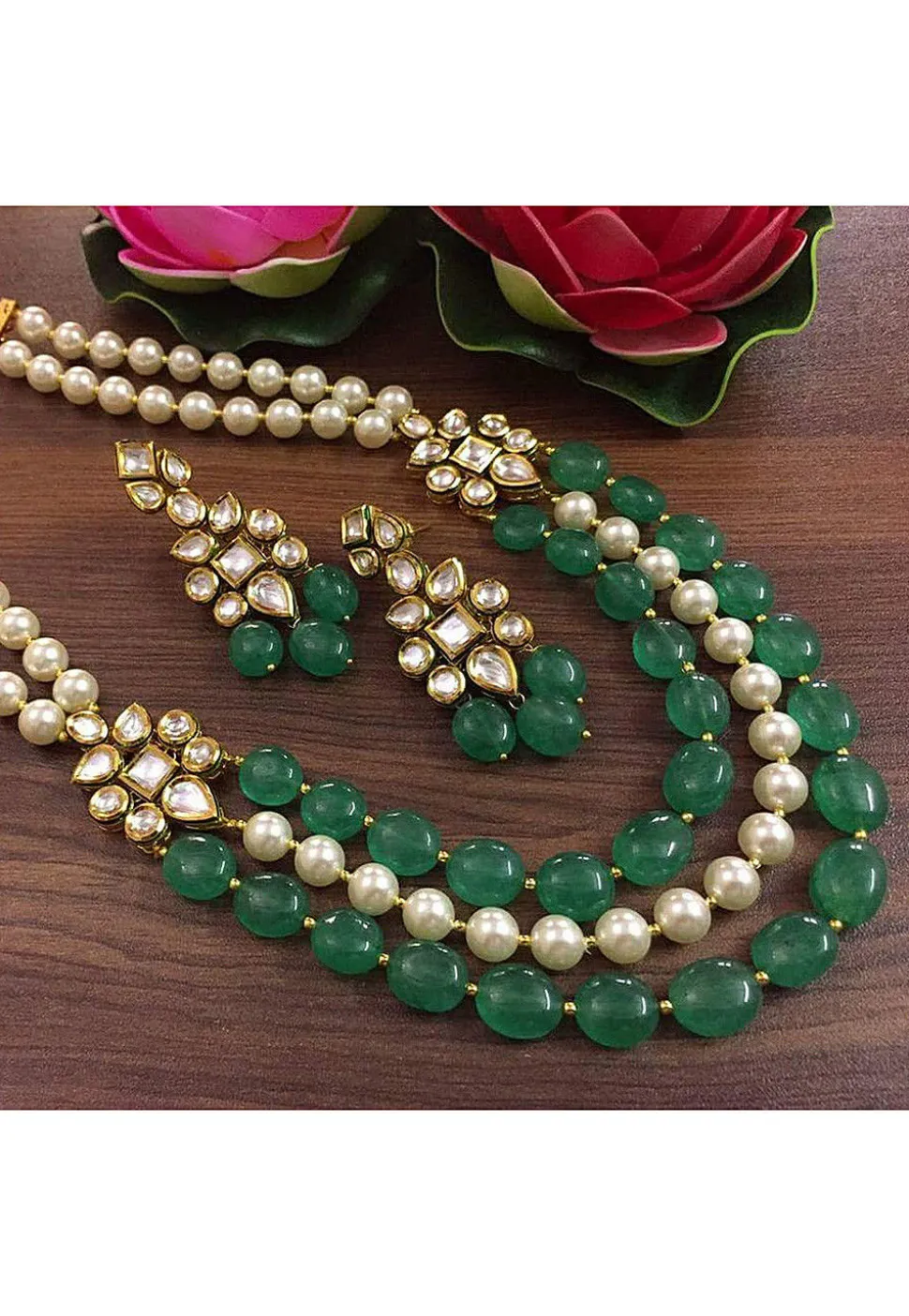 Beaded Layered Necklace Set