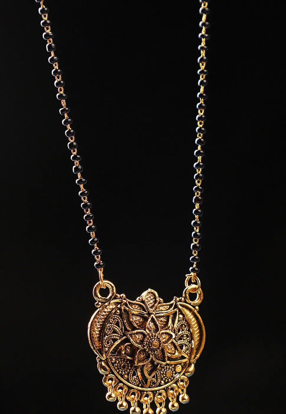 Beaded Oxidised Mangalsutra