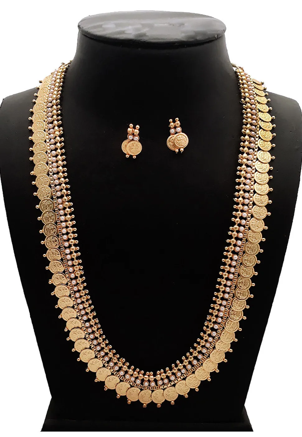 Beaded Temple Long Necklace Set