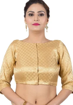 Brocade Blouse in Golden