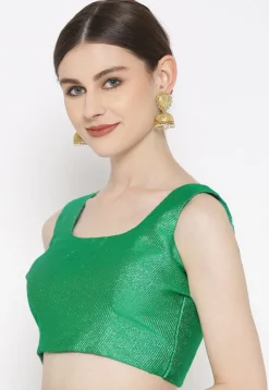 Brocade Blouse in Green