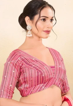 Brocade Blouse in Pink