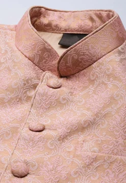Brocade Jodhpuri Jacket in Pink