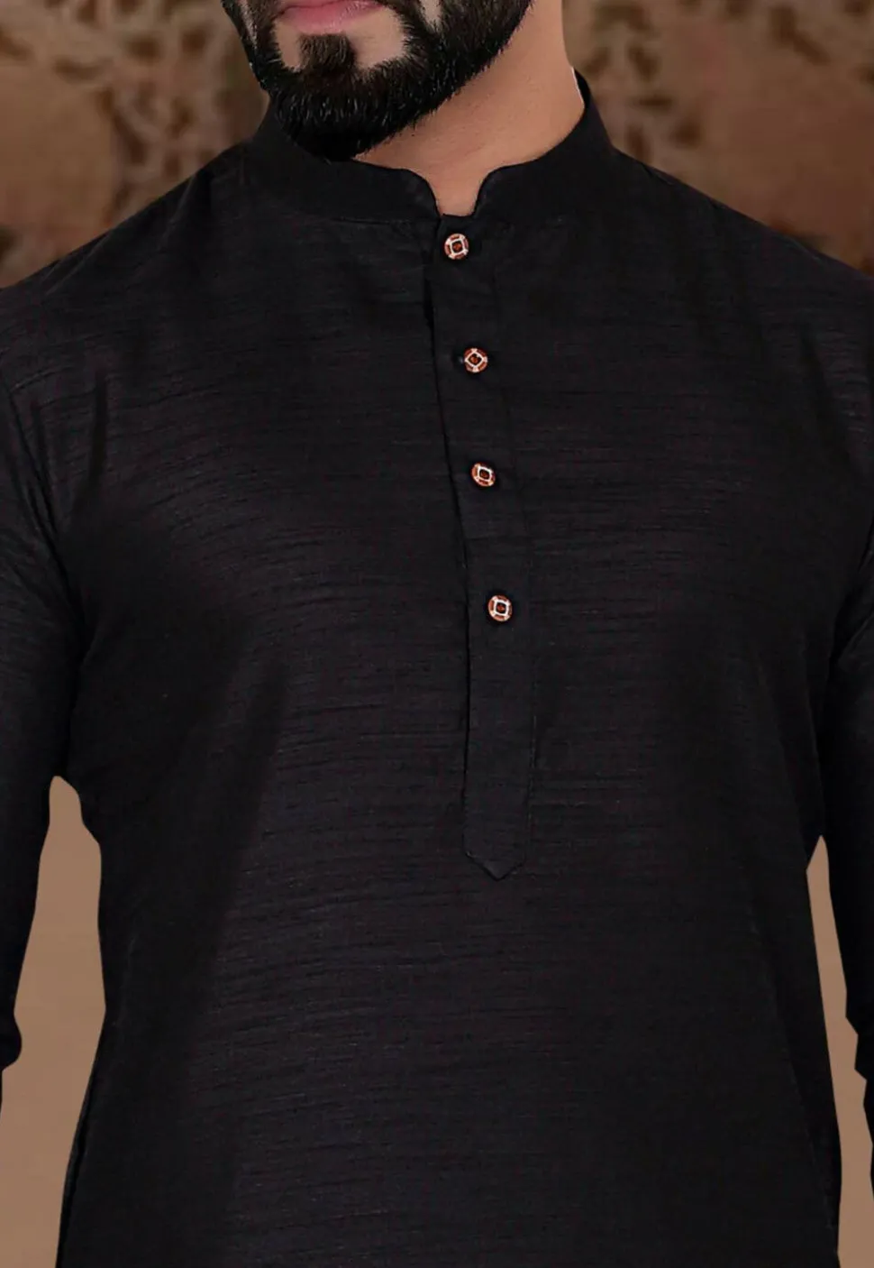 Brocade Nehru Jacket in Off White