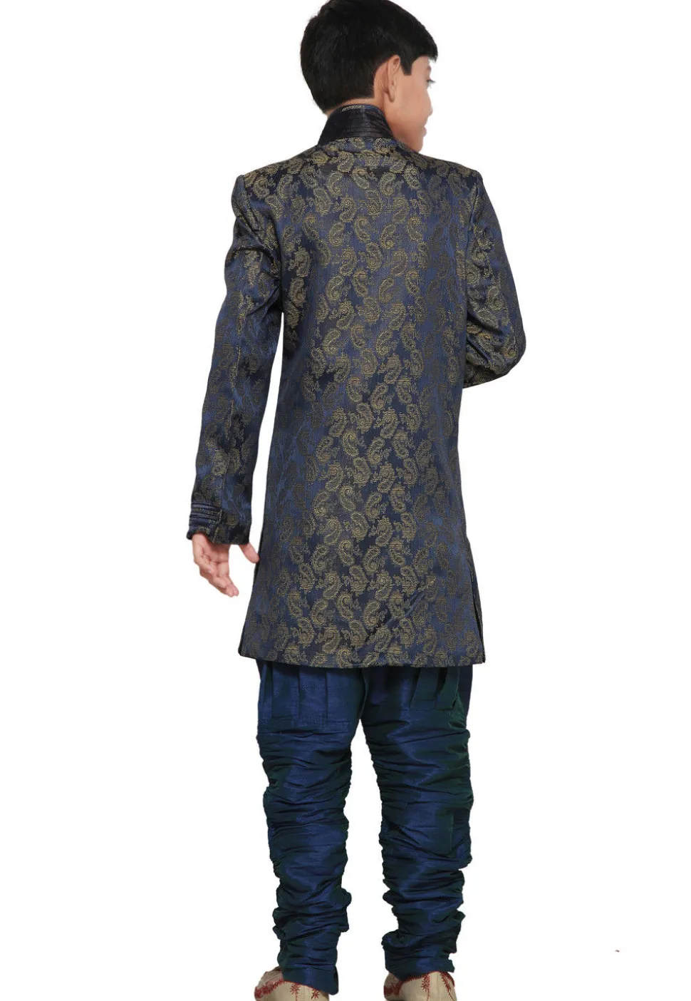 Brocade Sherwani set in Blue