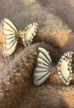Butterfly Style Stone Studded Earring