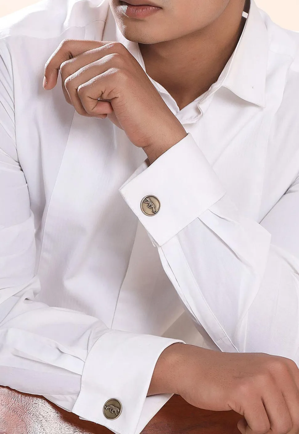 Calm Chetaah Metallic Cufflink Pair