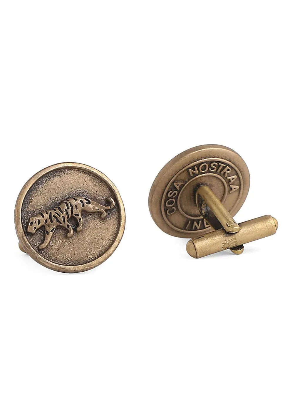 Calm Chetaah Metallic Cufflink Pair