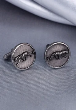 Calm Chetaah Metallic Cufflink Pair