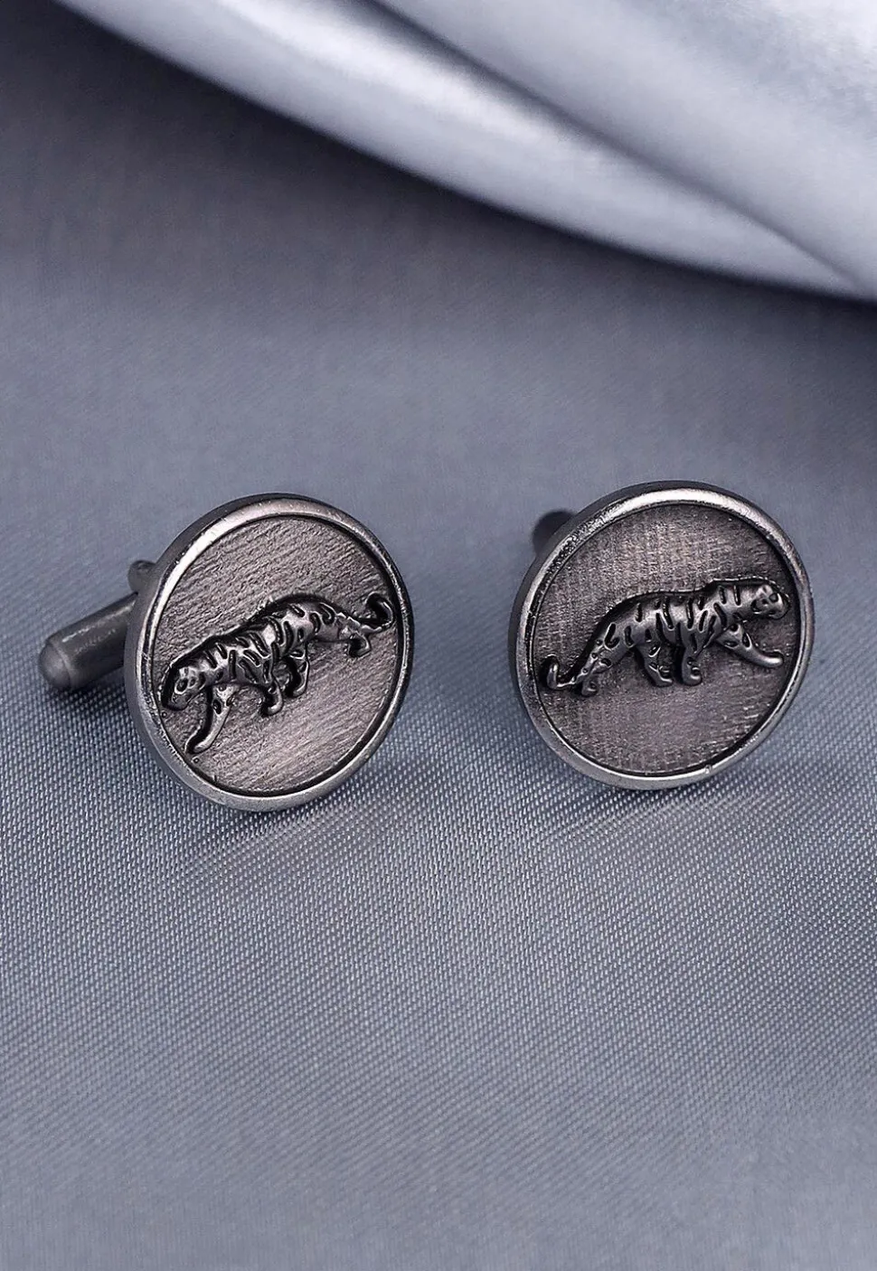 Calm Chetaah Metallic Cufflink Pair