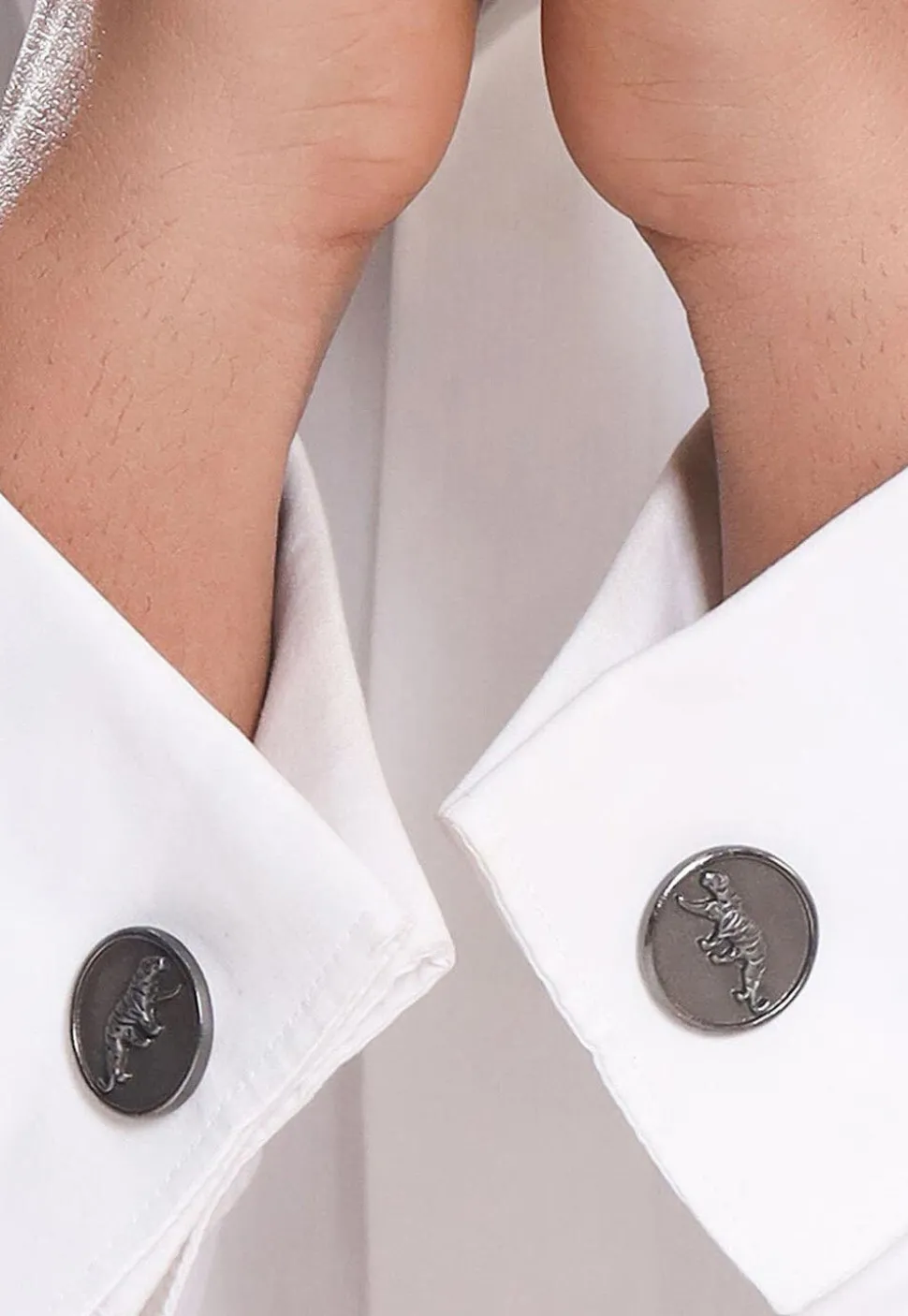 Calm Chetaah Metallic Cufflink Pair