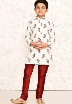 Chikankari Cotton Kurta in White