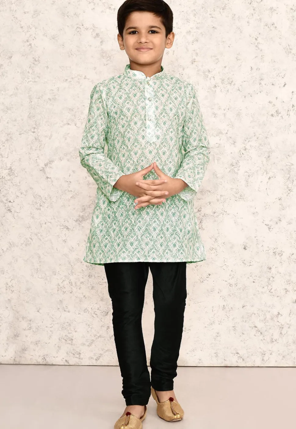 Chikankari Cotton Kurta in Off White