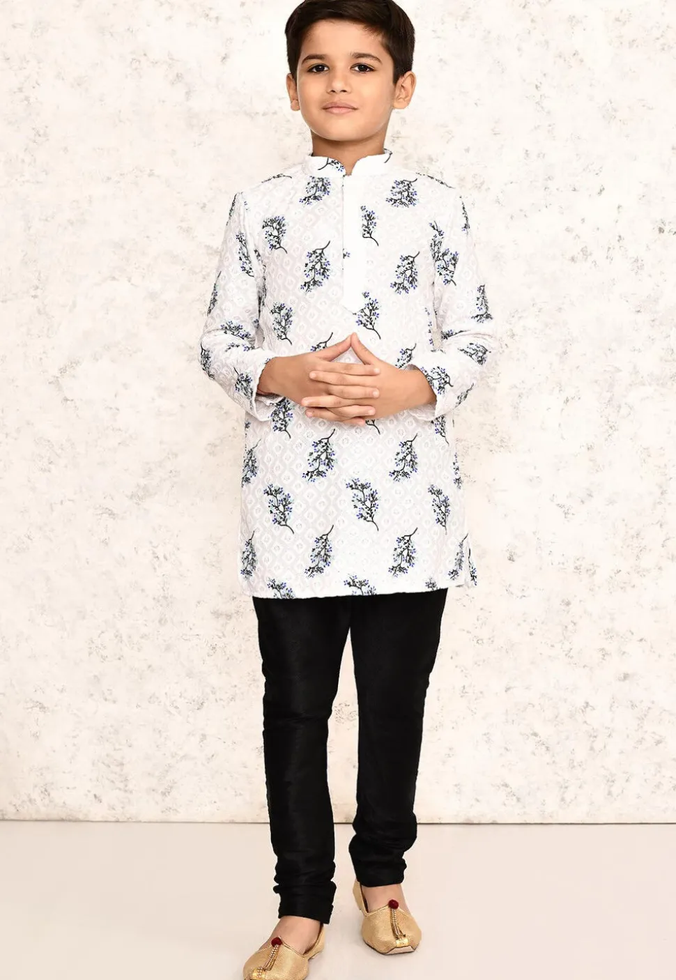 Chikankari Cotton Kurta in White
