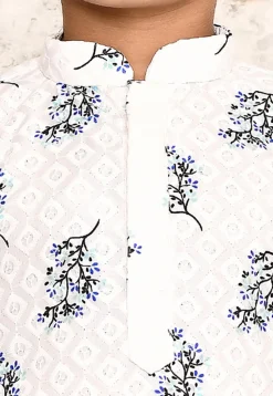 Chikankari Cotton Kurta in White