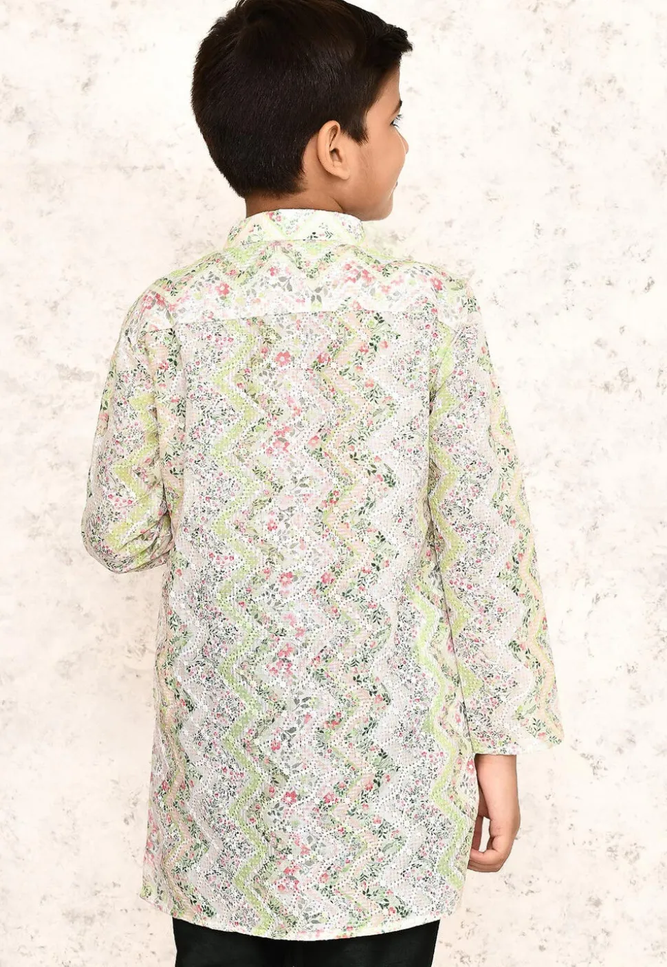 Chikankari Cotton Kurta in Multicolor