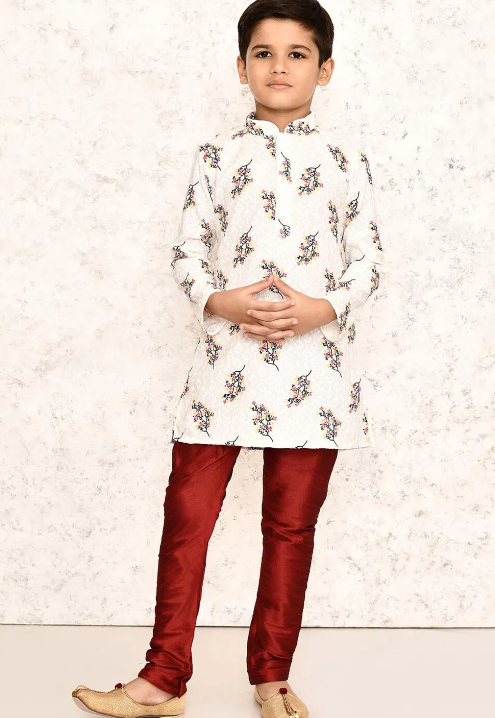Chikankari Cotton Kurta Set in White