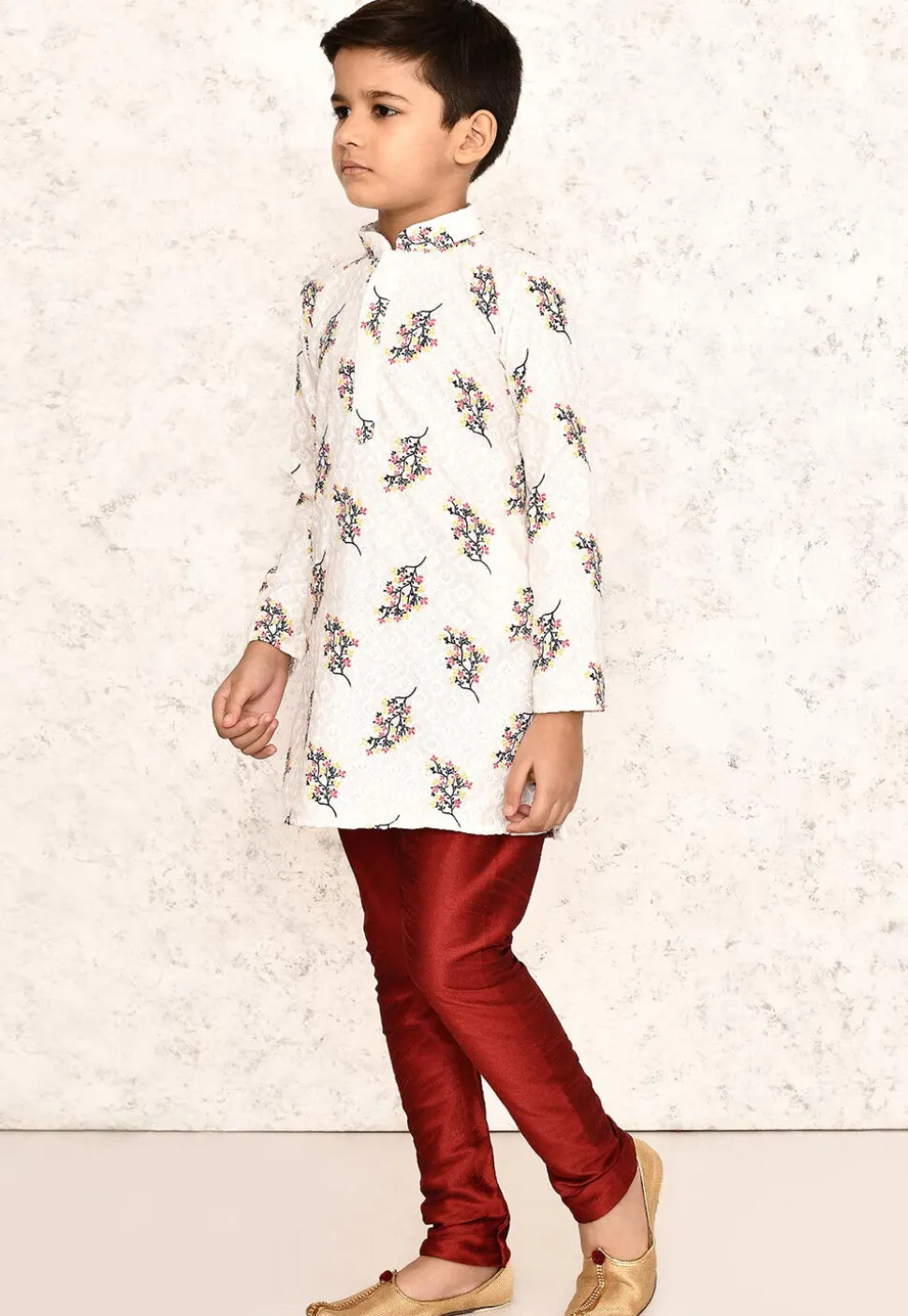 Chikankari Cotton Kurta Set in White