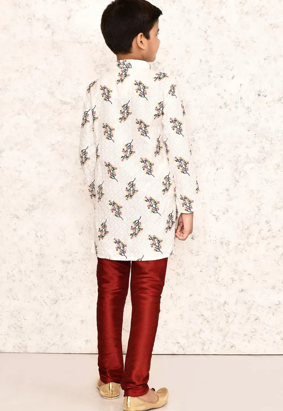 Chikankari Cotton Kurta Set in White