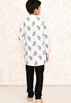 Chikankari Cotton Kurta Set in White