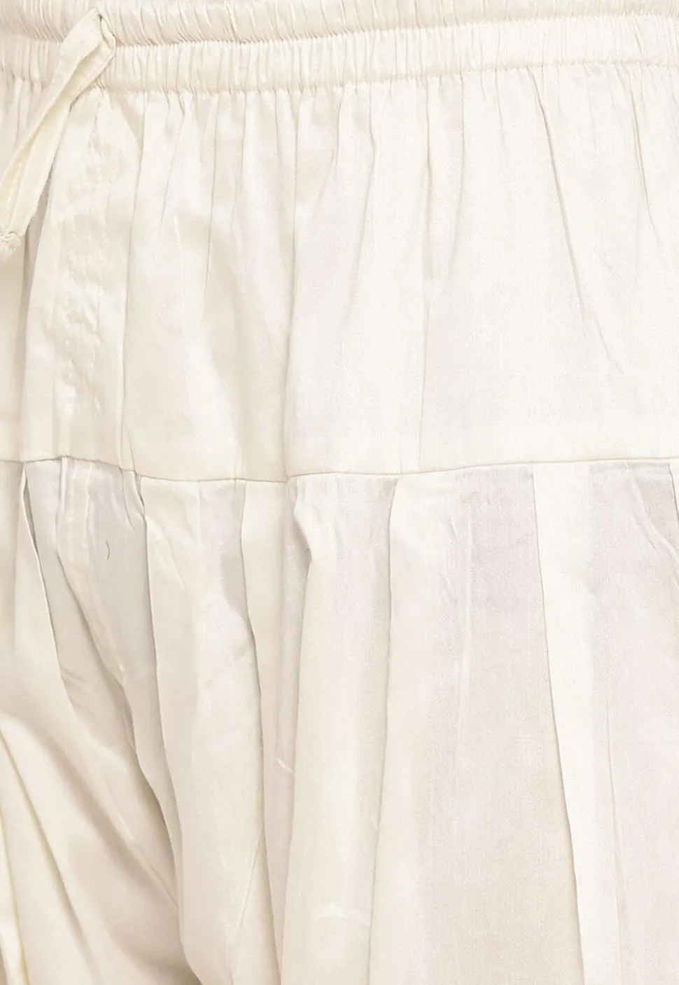 Chikankari Pure Cotton Dhoti Kurta in Yellow