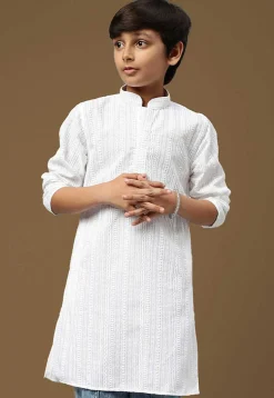 Chikankari Pure Cotton Kurta in White